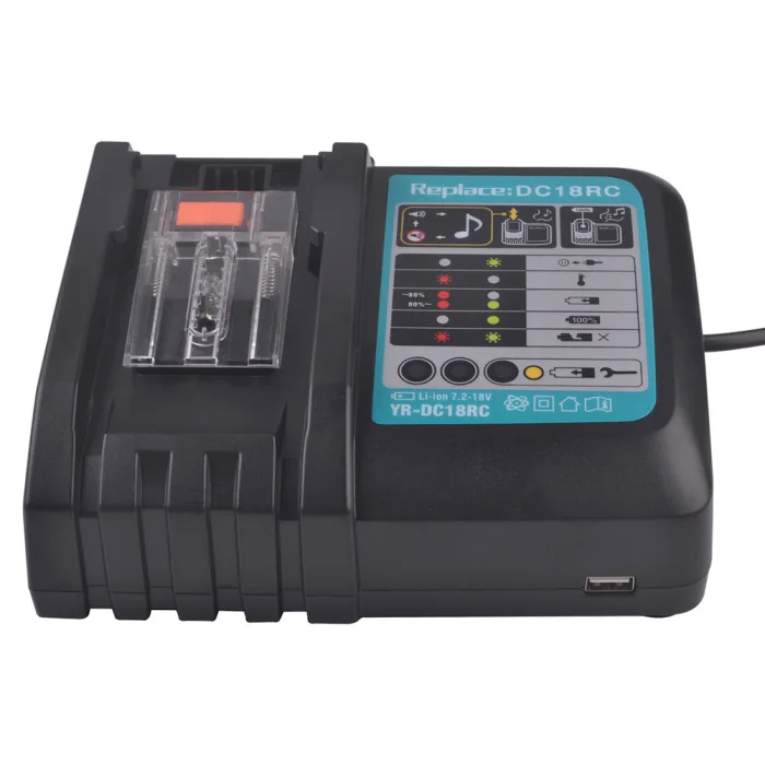 Быстрое зарядное устройство 14,4 В/18 в DC18RA \ RC 3A Быстрая зарядка для Makita BL1815 BL1830 OUJ99