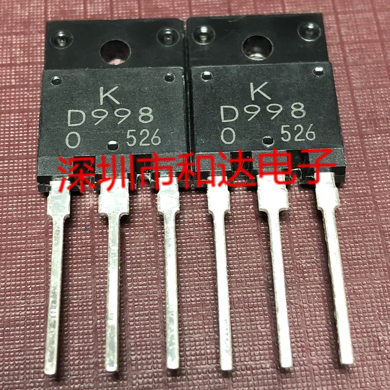 5 шт. 2SD998 D998 TO-3PF 120V 10A