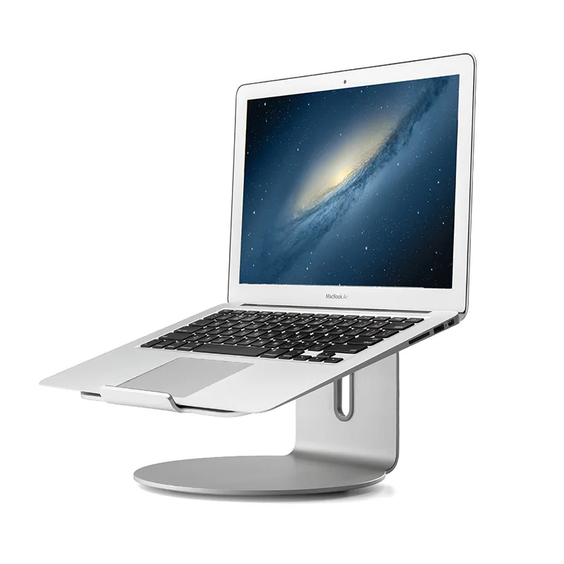 

AP-2S Aluminium Alloy Desktop Stand 360-Degree Rotating Radiator Universal Laptop Computer Pad High Lazy Holder