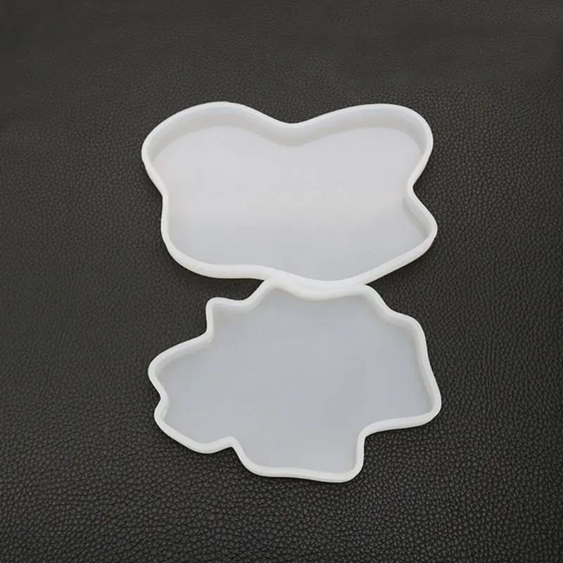 DIY Кристалл эпоксидной формы нерегулярные подстаканник чашки Pad Плесень ручной работы смолы формы
