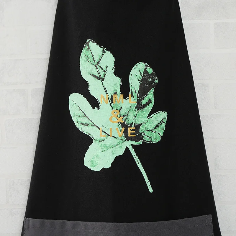 Кухонный Фартук для приготовления пищи поварский фартук листья узор рабочие фартуки разноцветный дизайн нагрудник противообрастающий маслостойкий пыленепроницаемый