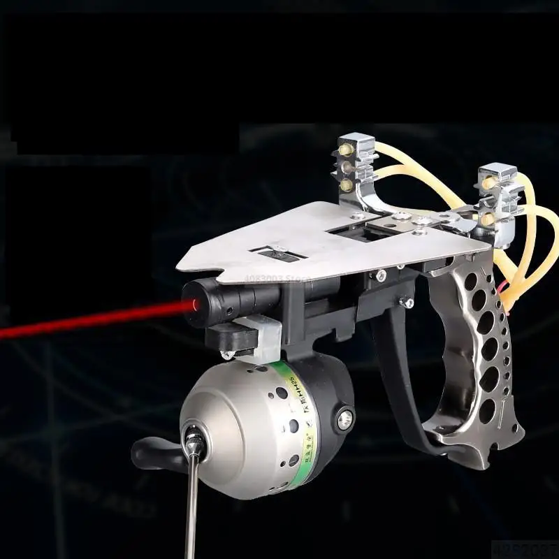 Outdoor Hunting Fishing tool Powerful Catapult Slingshot Metal handle