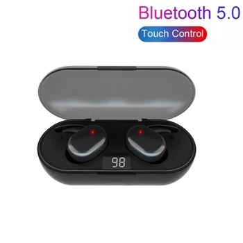 

Q2 TWS Bluetooth 5.0 Wireless Earpiece Touch Control Active Noise Reduction Headset 4D Sound Suitable For Mobile Games
