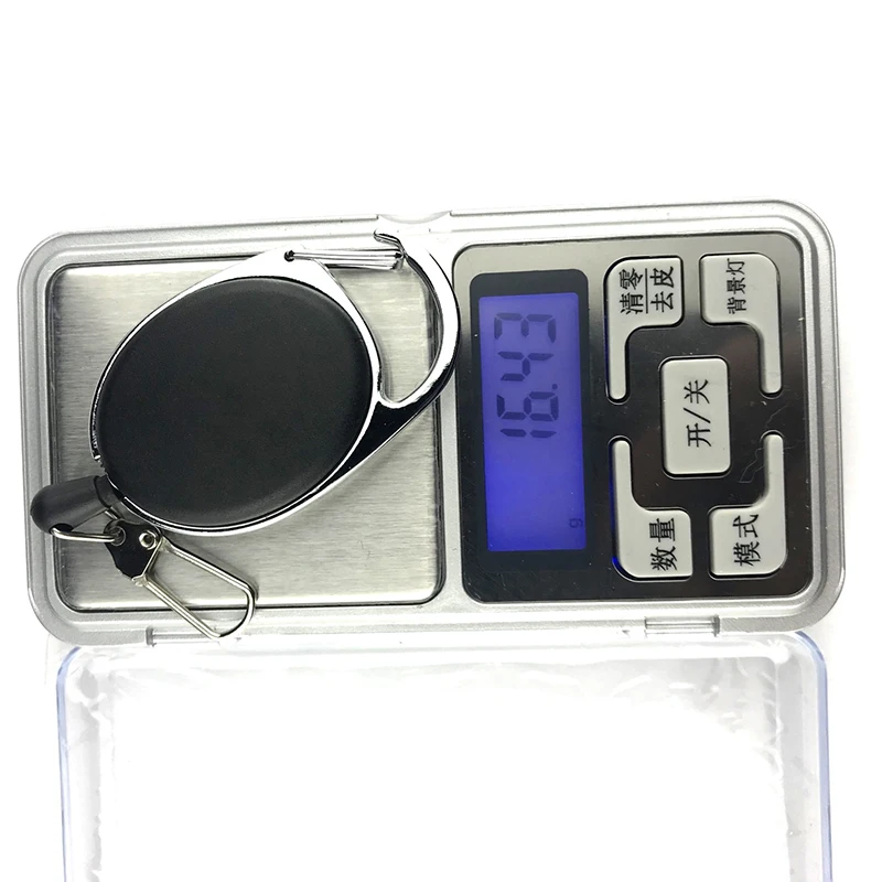 2/3/4pcs Retractable Key Chain Reel Badge Holder Fly Fishing Zinger Retractor with Quick Release Spring Clip Fishing Accessories