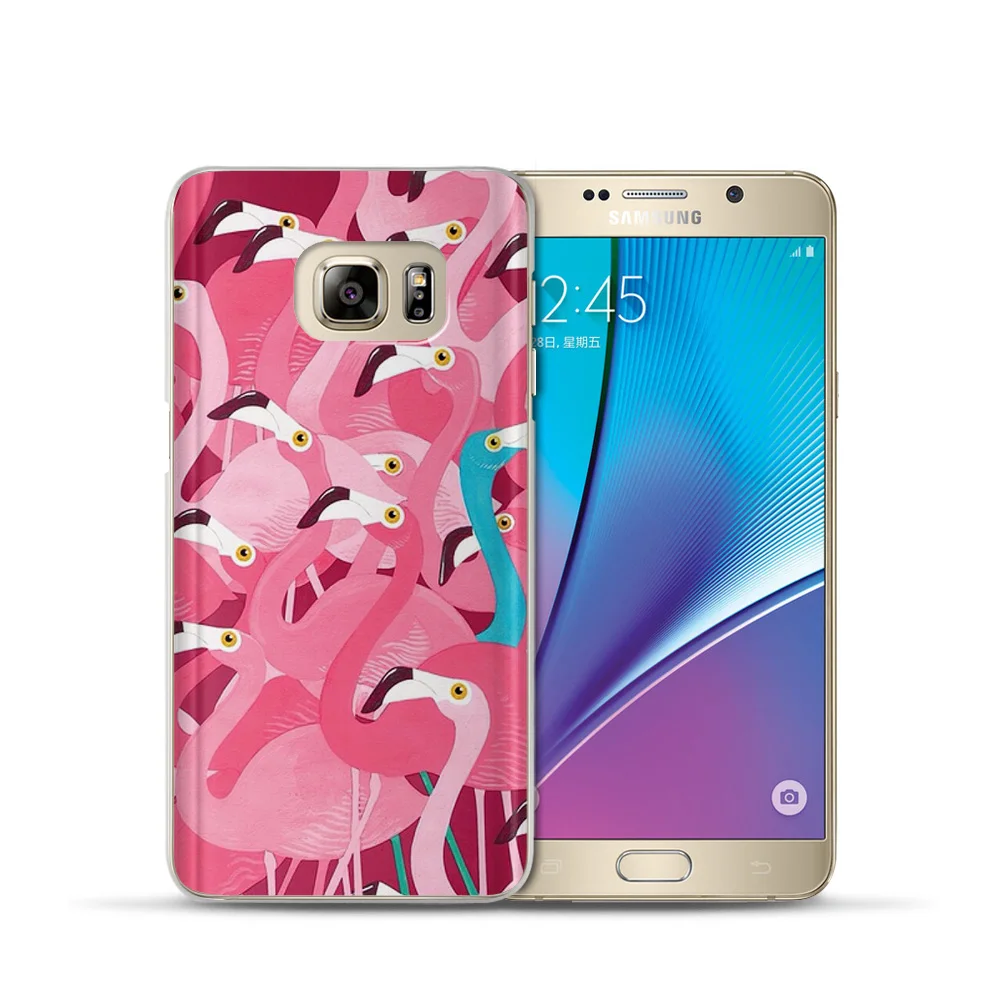 Cute Pink Red Flamingo Bird Mobile Phone Case For Samsung Galaxy S7 S6 Edge S8 S9 Plus S10E Note 8 9 Custom Printed Back Coque |