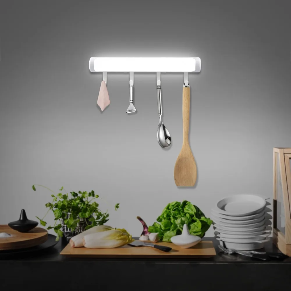 Cabinet LED Night Light Human Body Induction Hook Lamp Corridor Aisle Light Bedside Lampara Bedroom Creative Lighting Home Decor