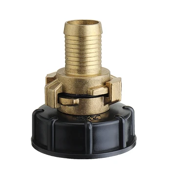 

20mm/25mm S60x6 IBC Hose End Brass Claw Coupling Faucet Fuel Tank Thread Drain Adapter Outlet Connector Valve Fitting Home Tools