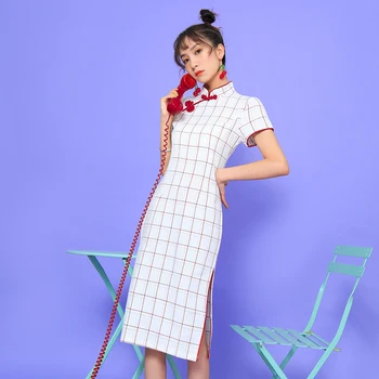 

2020 chinese dress cheongsam women split qipao dress chinese dress qi pao party vintage ao dai elegant dress vestidos