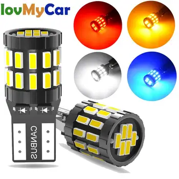 

2X T10 Car LED Auto Lamp W5W 194 Canbus Bulb For Car Parking Position Lights Interior Light Clearance Parking Light