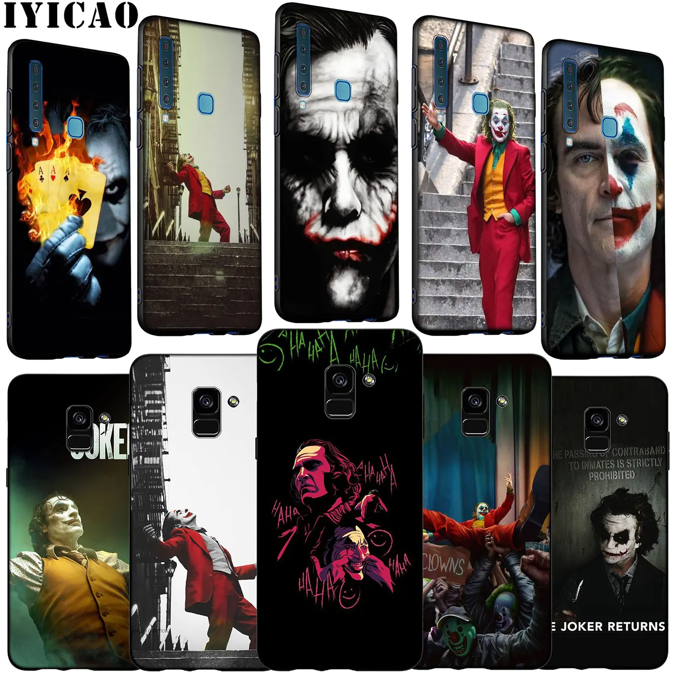 Joaquin Phoenix joker funny Soft Silicone Phone Case for Samsung Galaxy A6 A7 A8 A9 2018 A3 A5 2016 2017 Note 9 8 10 Plus |