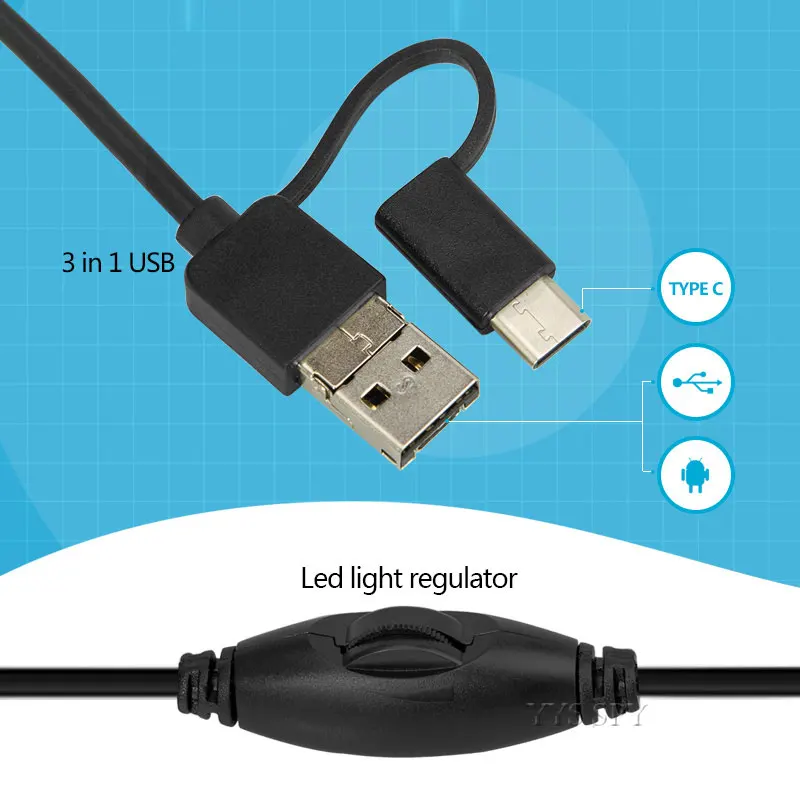 5,5 мм эндоскоп с Wifi коробкой 6 светодиодный 720P HD видео мини камера бороскоп водонепроницаемый осмотр трубка Cam для iPhone Android телефон