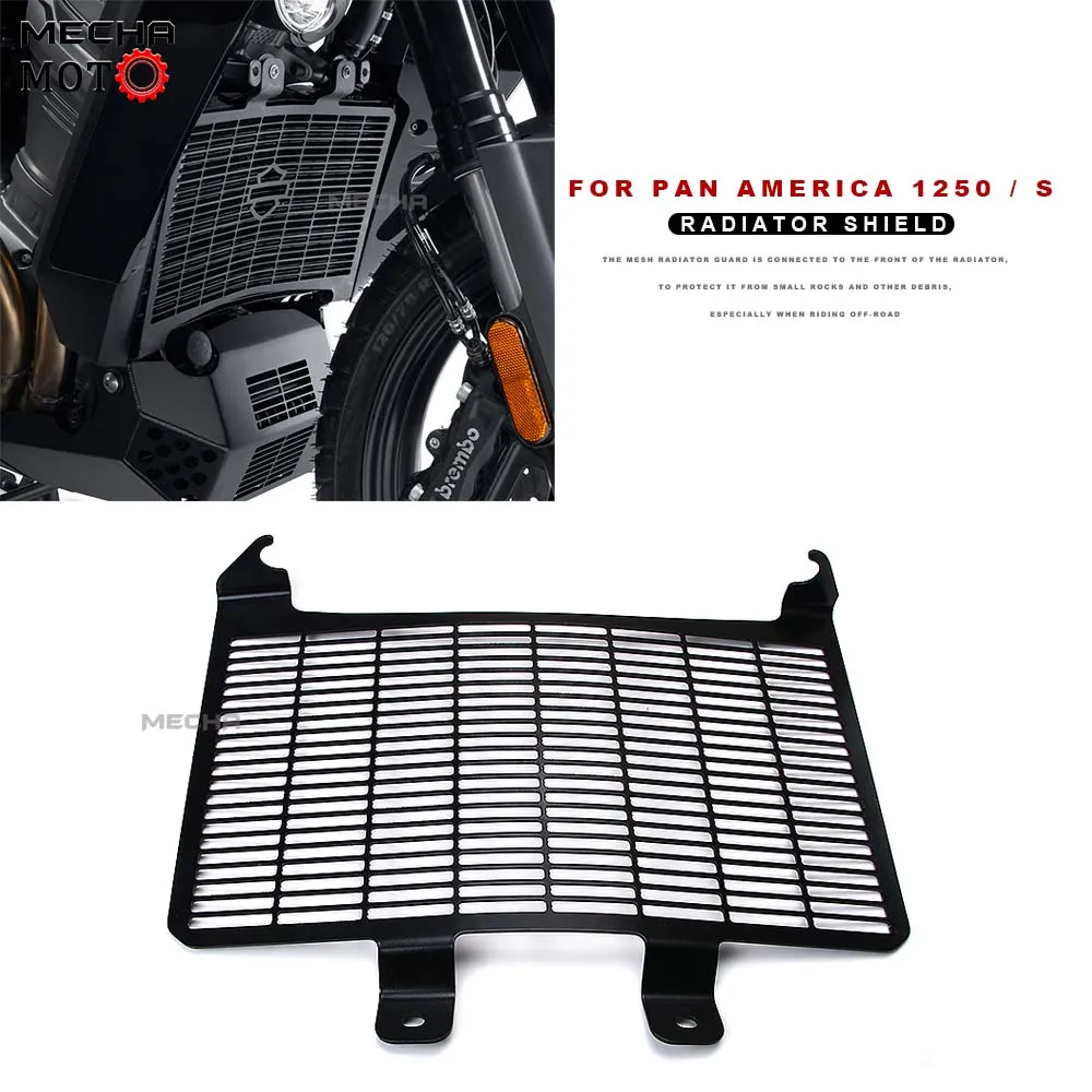 

Черная решетка радиатора для Pan America 1250 S PANAMERICA RA1250 1250 S 2021 2022 Защитная крышка радиатора