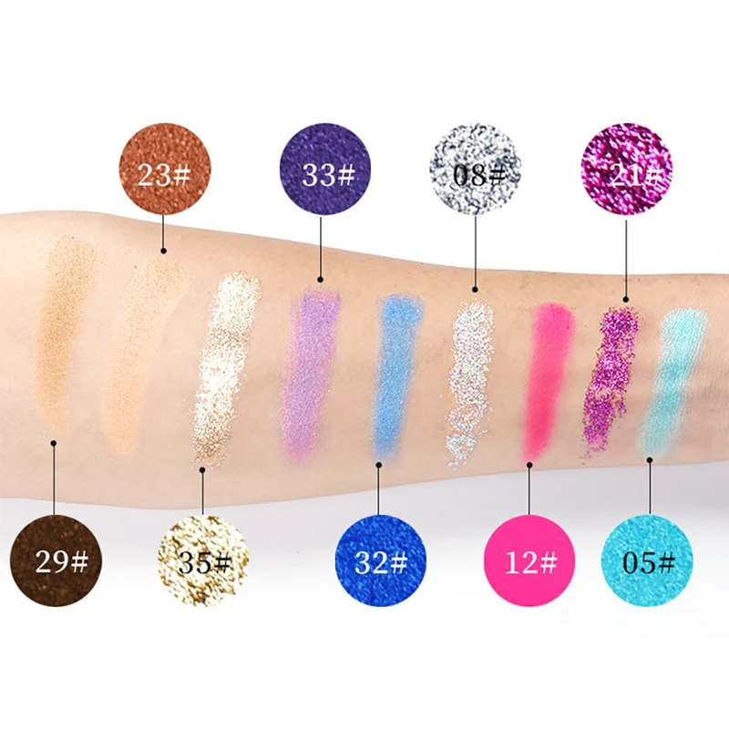 35 цветов натуральные земные перламутровые матовые тени для век стойкие