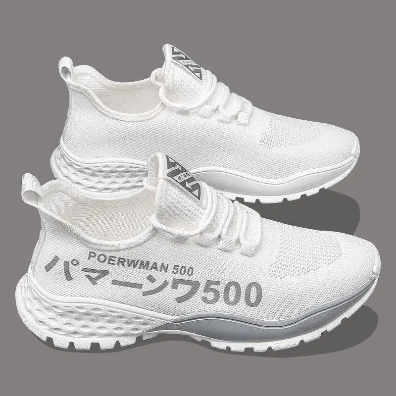 

2020 summer new men's flying woven breathable lightweight casual shoes, men's sneakers trendy fashion all-match new balance