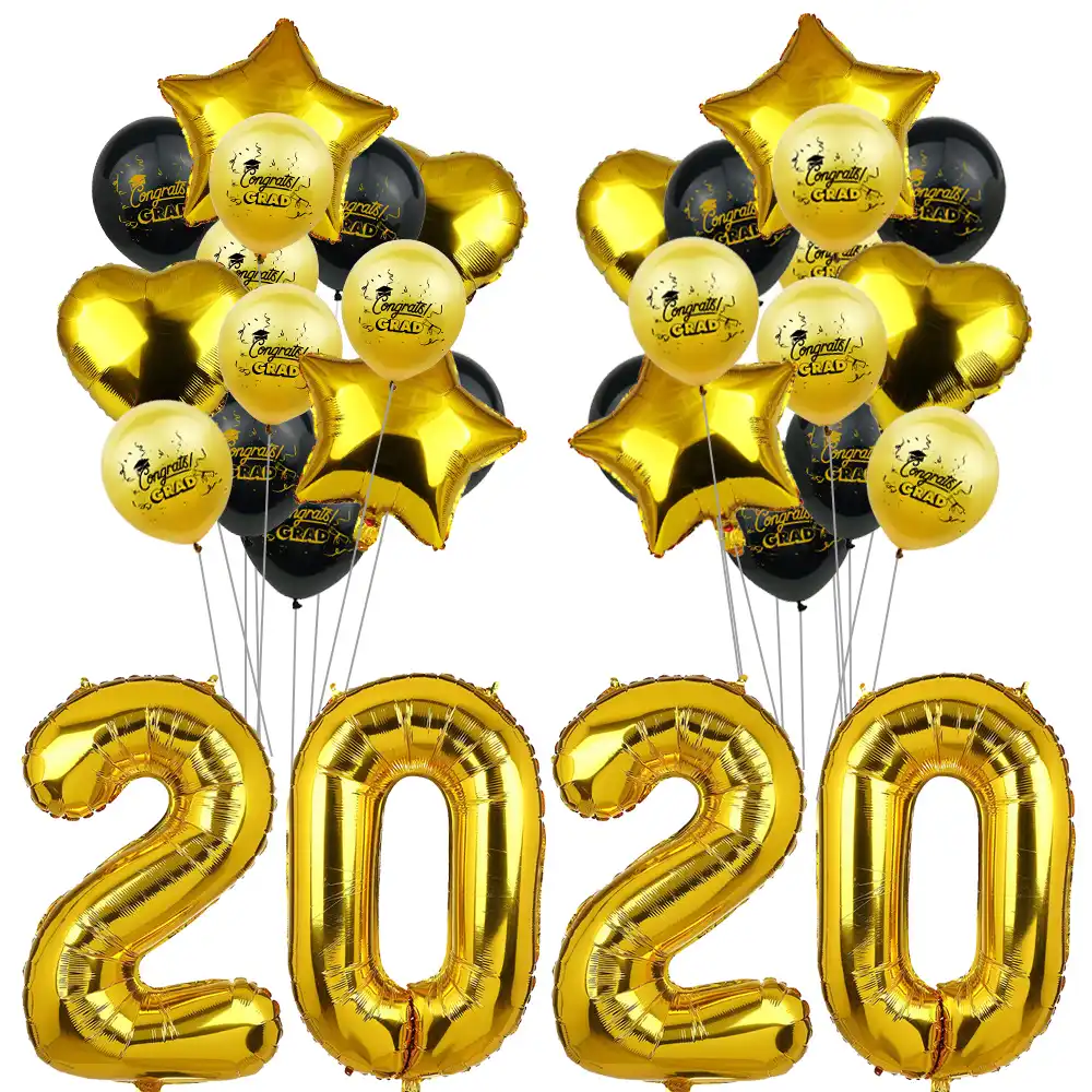 Graduation Party Decor Balloons Creative Table Decoration Confetti Congrats Grad Banner Photo Backdrop Booth Props Class Of 2020 Party Diy Decorations Aliexpress