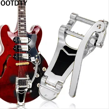 

OOTDTY Guitar Vibrato Tremolo Bridge Tailpiece For LP Actop Chrome Hollowbody