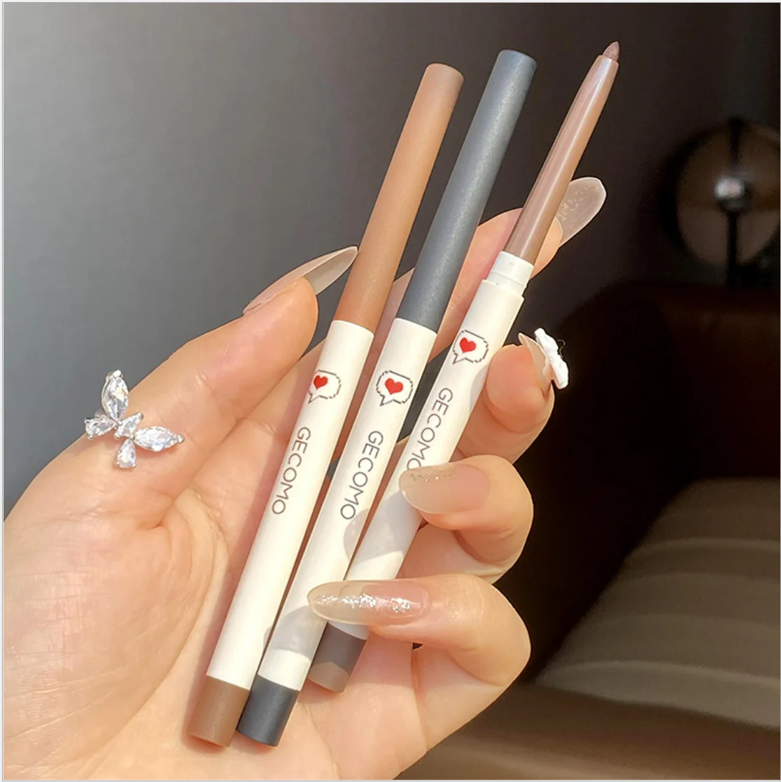 New Slim Smooth Gel Eyeliner Pen Black Brown Not Easy Smudge Quickdry