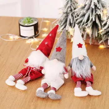 

Christmas Faceless Doll Small Pendant Christmas Faceless Doll With Dress Cap Tree Decoration Scene Layout