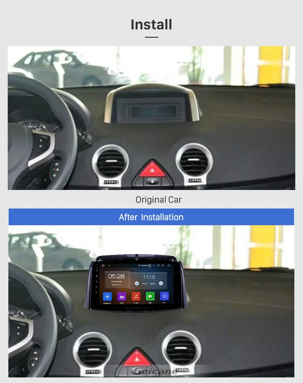 Seicane " Android 9,0 Автомагнитола для 2009 2010- Renault Koleos gps Поддержка Carplay DVR OBD цифровой ТВ автомобильный мультимедийный плеер