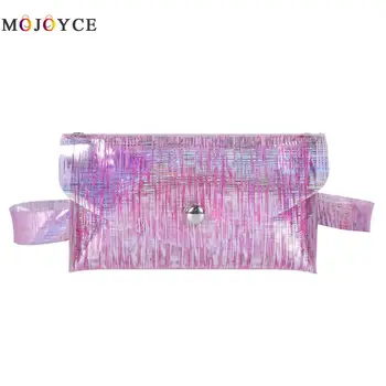 

Fashion PVC Transparent Fanny Pack Women Laser Mini Waist Bag Jelly PVC Clear Female Belt Bag