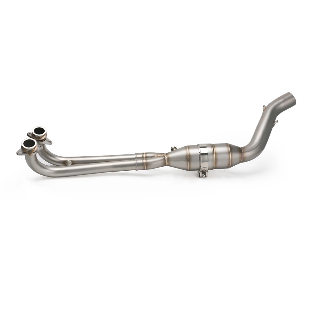 Exhaust System for Yamaha TMAX530 TMAX500 2017-2019 Motorcycle Exhaust Pipe Slip On 51 mm Header Mid Link Pipe with Modified Cat - - Racext 25