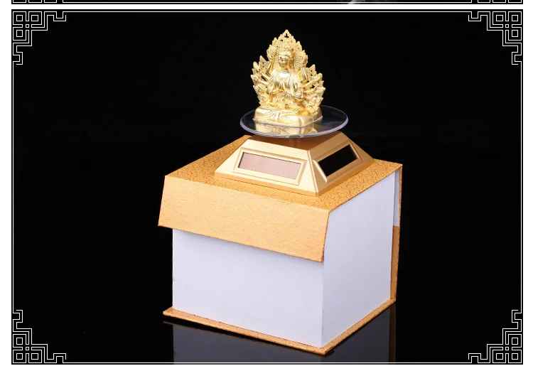 Молитвенный барабан из солнечного сплава двухсторонняя тысяча рук Guanyin украшение автомобиля приносит безопасность Будда украшения автомобиля