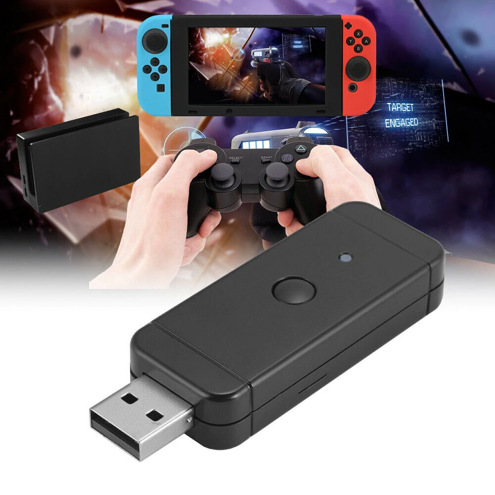 

Wireless / Wired USB Game Controller Adapter for Nintendo Switch PS3 PS4 PC Bluetooth Gamepad Receiver for Wii U Xbox One 360