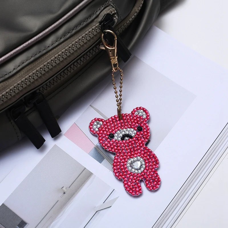 5D Diy полный дрель мультфильм животных панда алмазная живопись брелок наборы смолы для женщин девушка сумка Ювелирные изделия Подарки ручной работы