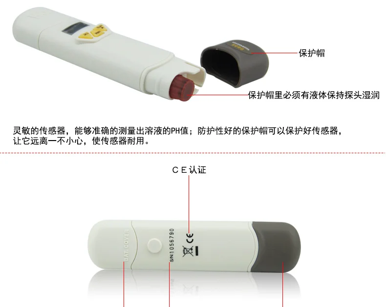 Hot AZ8680 Waterproof Pen Digital Ph Meter Temperature Tester AZ-8680