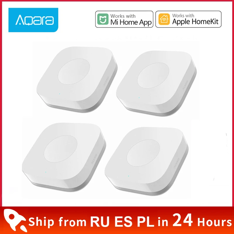 Aqara Sensor Smart Wireless Mini Switch Zigbee Connection Remote One Key Control Button Home Security Work Mi Home Homekit