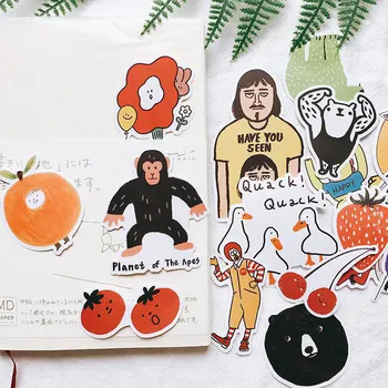 

19Pcs/Set Travel Cute Me Cartoon Cherry Letter Sticker DIY Craft Scrapbooking Album Journal Happy Planner Decorative Stickers