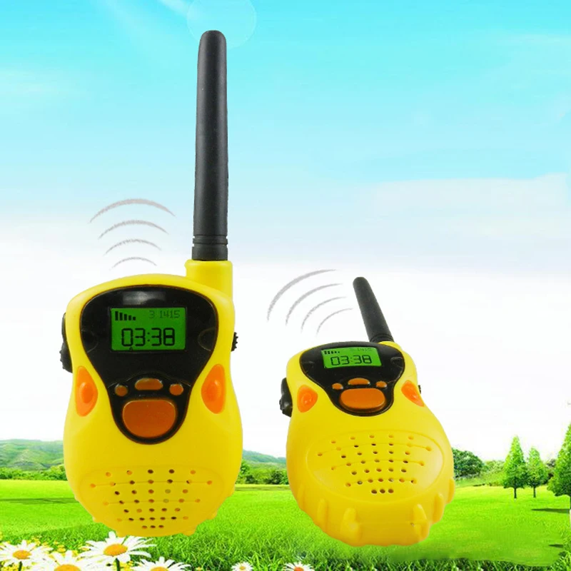 2 pcs 1 Pair Walkie Talkies toy Mini Handheld Portable Children Walkie Talkie Radio Outdoor Interphone Toy for Children Gifts 2