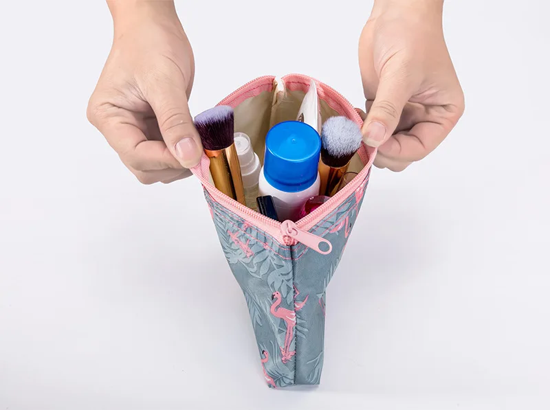 Сумка для макияжа с фламинго, женская сумка, водонепроницаемый чехол-карандаш, косметичка для путешествий для женщин и мужчин, косметическая упаковка, Женская Портативная сумка