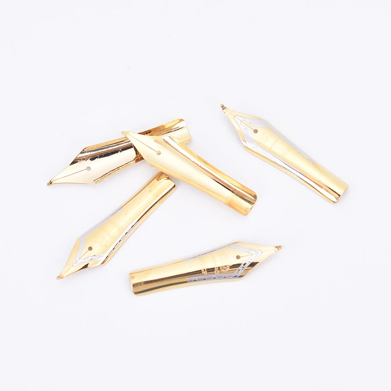 1 шт. Diy Золотой Серебряный X450 Изогнутый наконечник простая замена перьевая ручка