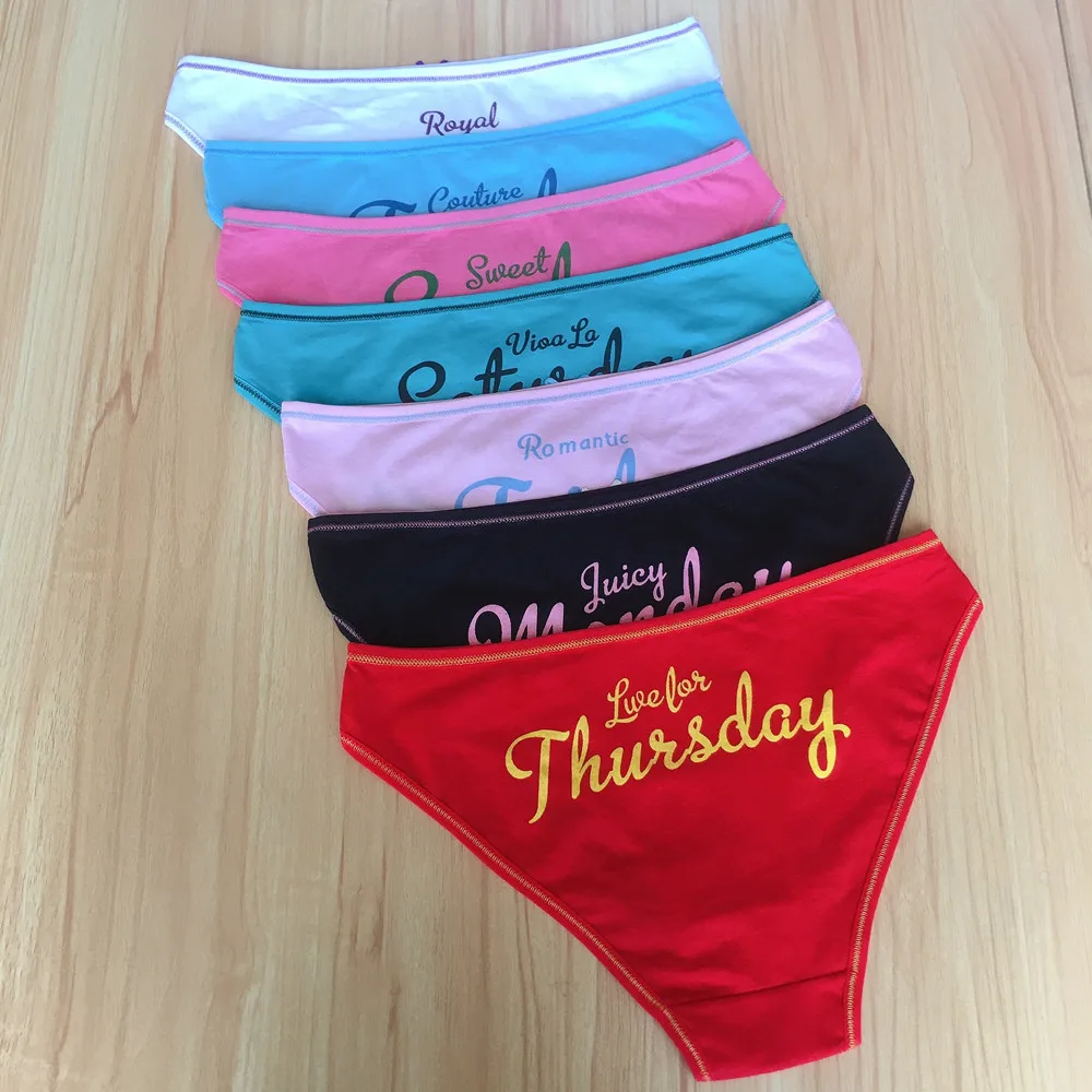 7 Pieces Ladies Cotton Panties Female Underpants Sexy Women Briefs