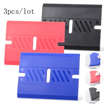 

EHIDIS 3PCS Double Edge Razor Squeegee for Vinyl Car Wrap Installing Window Tint Dust Glue Stickers Remover Glass Cleaning Tool