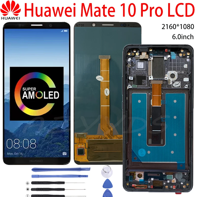 ЖК-дисплей 6 0 дюймов для Huawei Mate 10 Pro сенсорный экран дигитайзер запасные части с