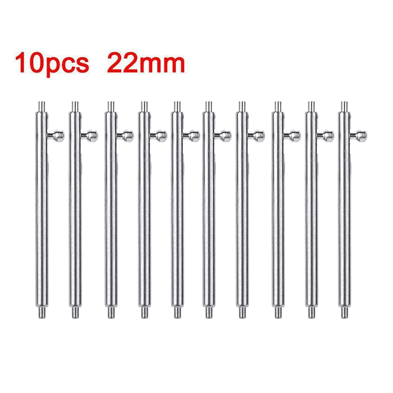 

10pcs Watch Pin Pepair Tools & Kits 1.5mm Diameter Quick Release Watch Strap Spring Bars Pins 16MM 18MM 20MM 22MM 24MM Length