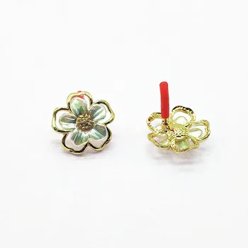 

New arrival! 18x19mm 50pcs AB Flower Shape Ear Stud for Earrings Making/DIY parts,Jewelry Finding & Component