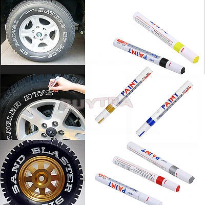 Tire Paint Marker Pen Waterproof White Marker Pens Marker Cleaner Rubber  Permanent Metal Pen Auto Paint Paint Tyre Paint - AliExpress