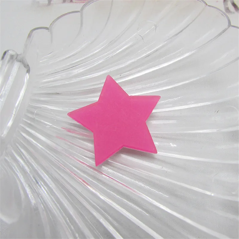 hot pink 32 шт./лот 3 см Kawaii Акриловые звезды Flatback Кабошон DIY ремесло украшения - Цвет: hot pink
