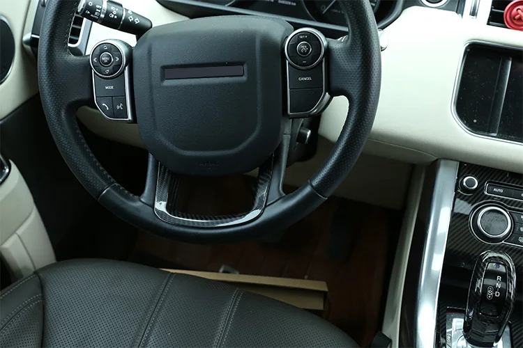Настоящее углеродное волокно автомобиля Руль украшения отделка для Range Rover Sport- для RR Velar