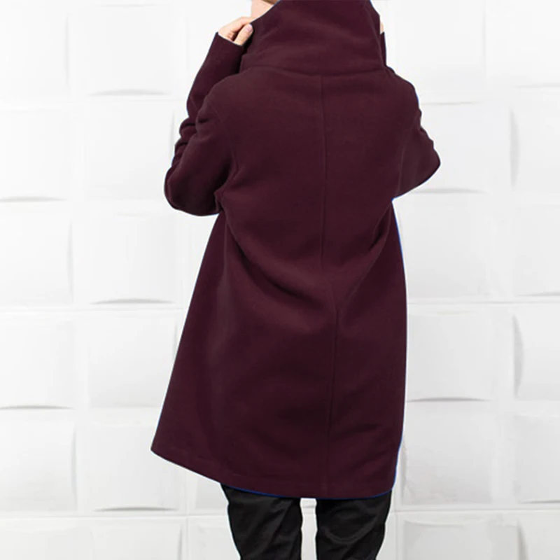 Женская флисовая верхняя одежда ZANZEA модные куртки с длинными рукавами зимняя футболка с водолазкой на молнии Пальто повседневные однотонные куртки Femme