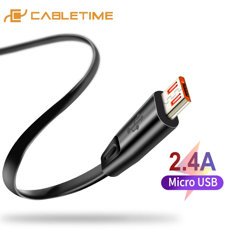Cabletime Высокое качество Micro USB кабель для samsung Xiaomi Android USB 2A зарядки шнур микро-usb Зарядное устройство N150
