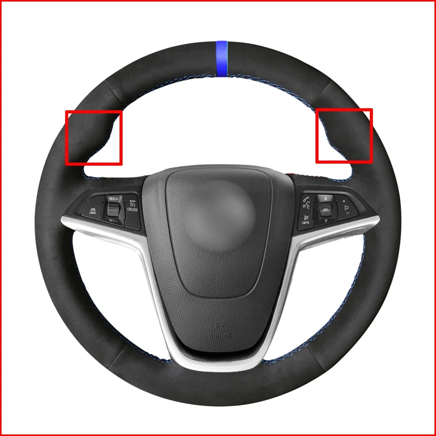 MEWANT-Black-Genuine-Leather-Steering-Wheel-Cover-for-Opel-Mokka-2012-2019-Insignia-2008-2013-Astra