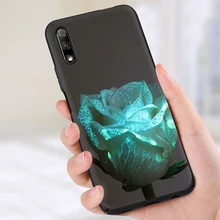 Светящиеся розы в темноте красивый силиконовый чехол для телефона huawei Honor 6A 7A 7C 7X 8C 8X8 9 10 Lite Note 10 view 20 9X pro