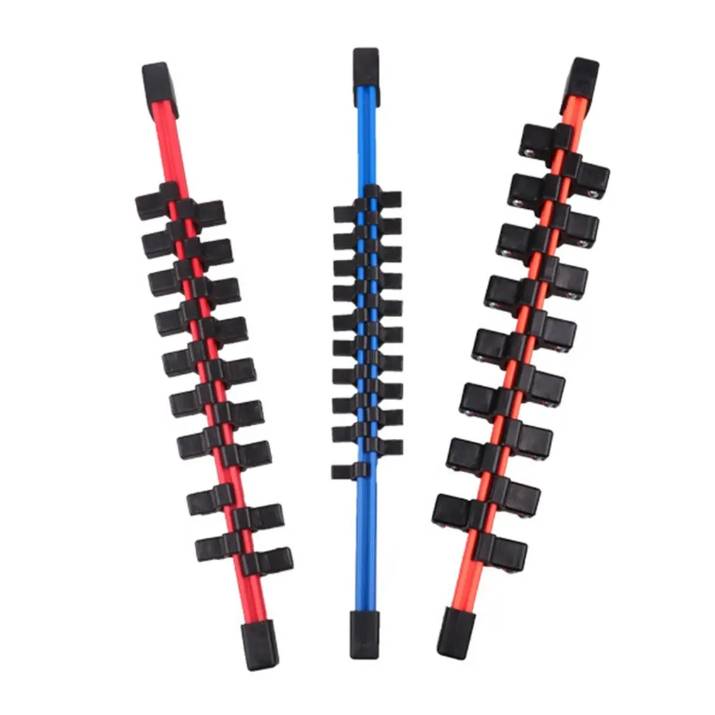 

3-Piece Double-Sided Socket Frame Plastic Sleeve Frame 1/2-3/8-1/4 Million With Socket Frame Strong Rack
