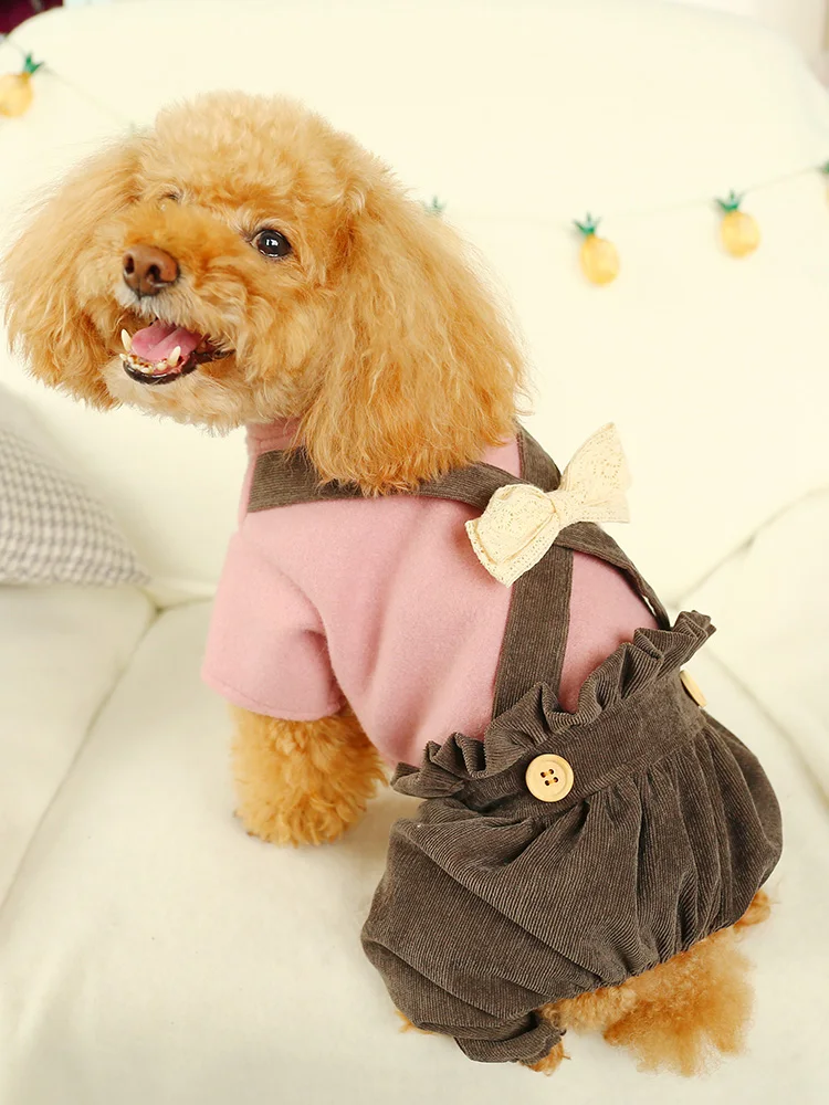 Women Dog Jumpsuit Jacket Dog Puffer Jackets Modern Winter Clothes