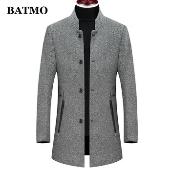 

Batmo 2020 new arrival winter high quality wool thicked casual trench coat men,men's winter warm coat,winter jackets men 897