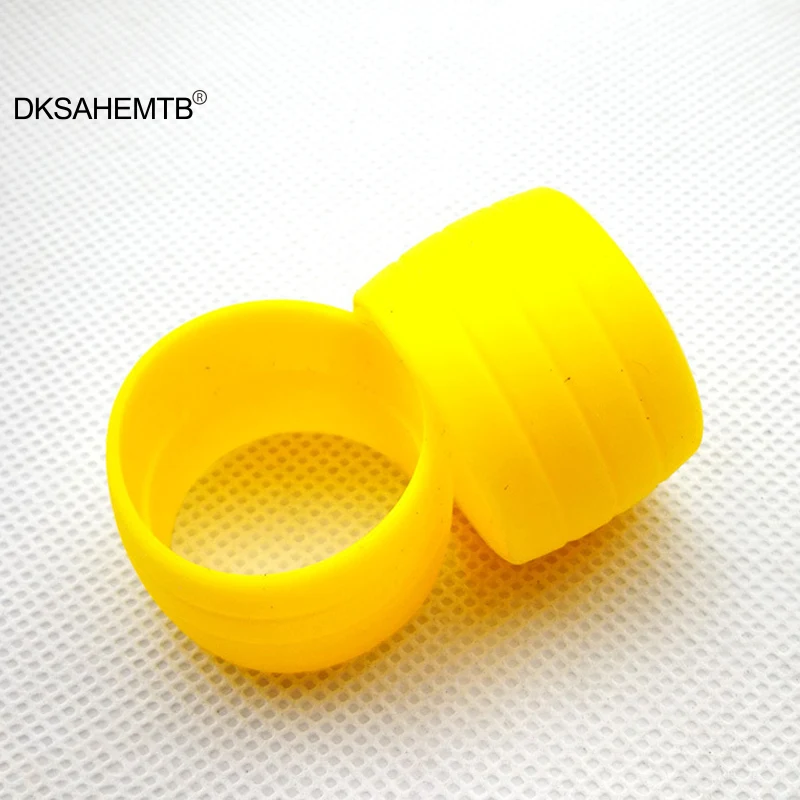 Bicycle handlebar strap bike silicone strap bicycle fixing strap bicycle strap bicycle fixing band 1 Pair Bike Silicone Elastic Strap Fixing Ring Anti-Skip Plugs Waterproof Wear Resistant Strap Loops for Road Bike Bar Tape MJ